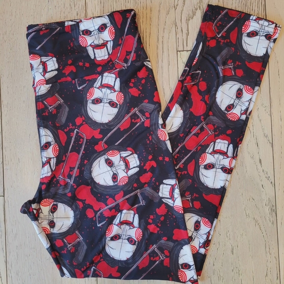 Bloody Jigsaw (Semi-Exclusive) - High-quality Handcrafted Vibrant Leggings - Picture 5 of 5